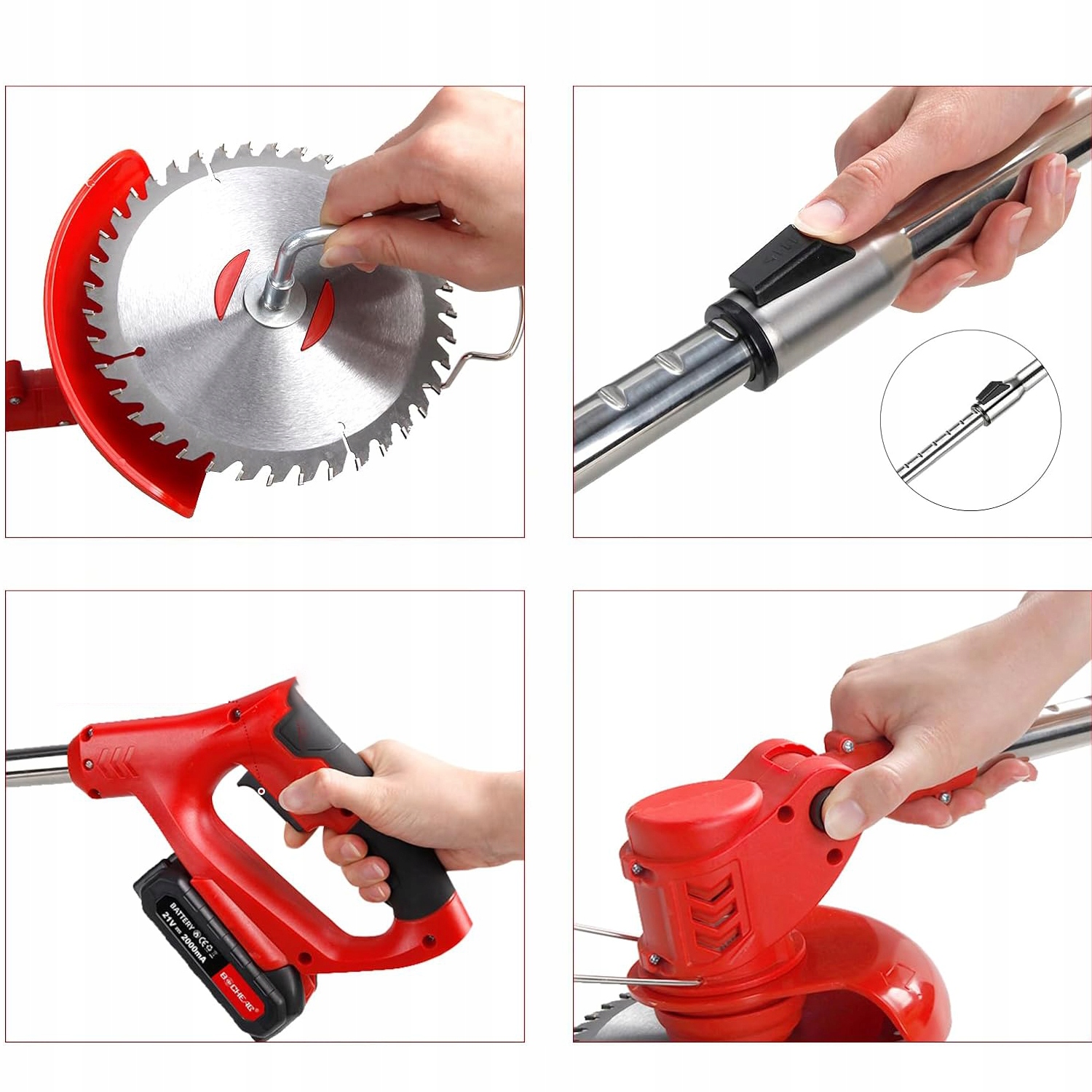 ZESTAW PODKASZARKA AKUMULATOROWA KOSA OGRODOWA WYKASZARKA DO TRAWY + AKU EAN (GTIN) 884929273307