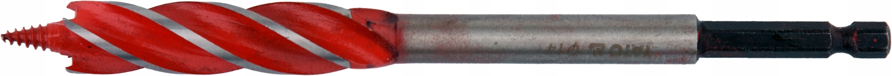 WIERTŁO DO DREWNA 14MM 4-OSTRZOWE HEX STAL HRC