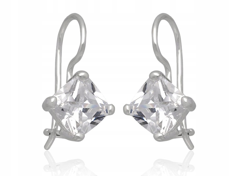 

Kolczyki Z Cyrkoniami W Łapkach Srebro 925