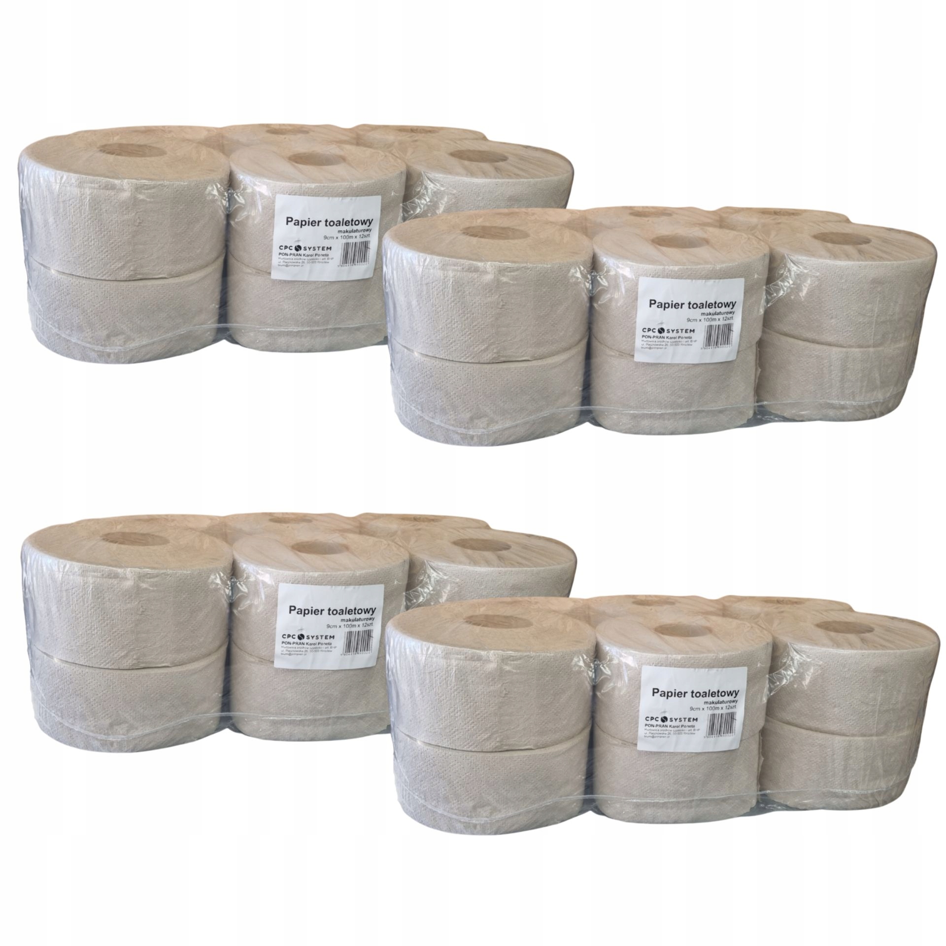 

Cpc Jumbo Papier toaletowy makulat. 100m 4x12szt