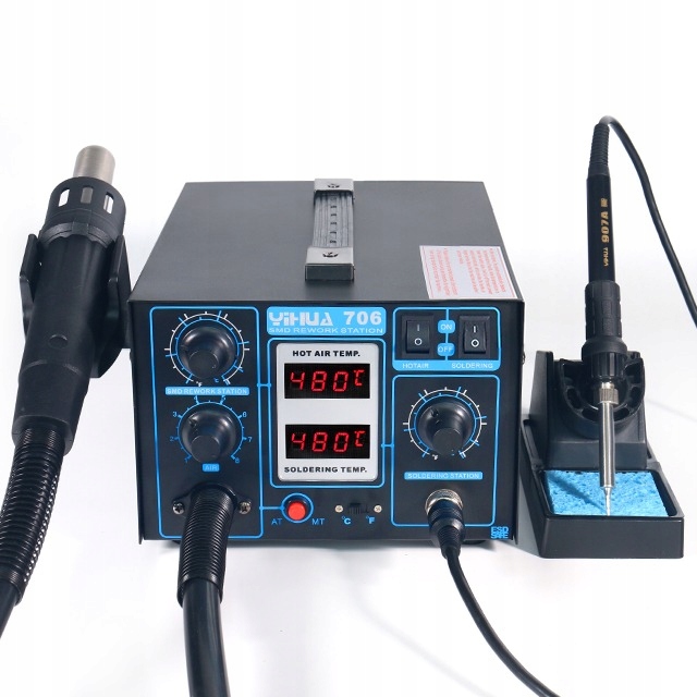 ПАЯЛЬНАЯ СТАНЦИЯ ДЛЯ СВАРКИ ПЛАСТИКА 706 ГОРЯЧИЙ ВОЗДУХ Код производителя 706