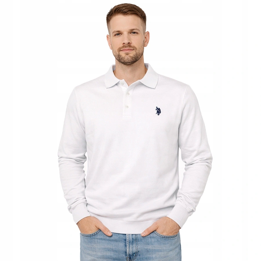 Pánský svetr U.s. Polo Assn. Carlo US42 173 057 002441 Bílý