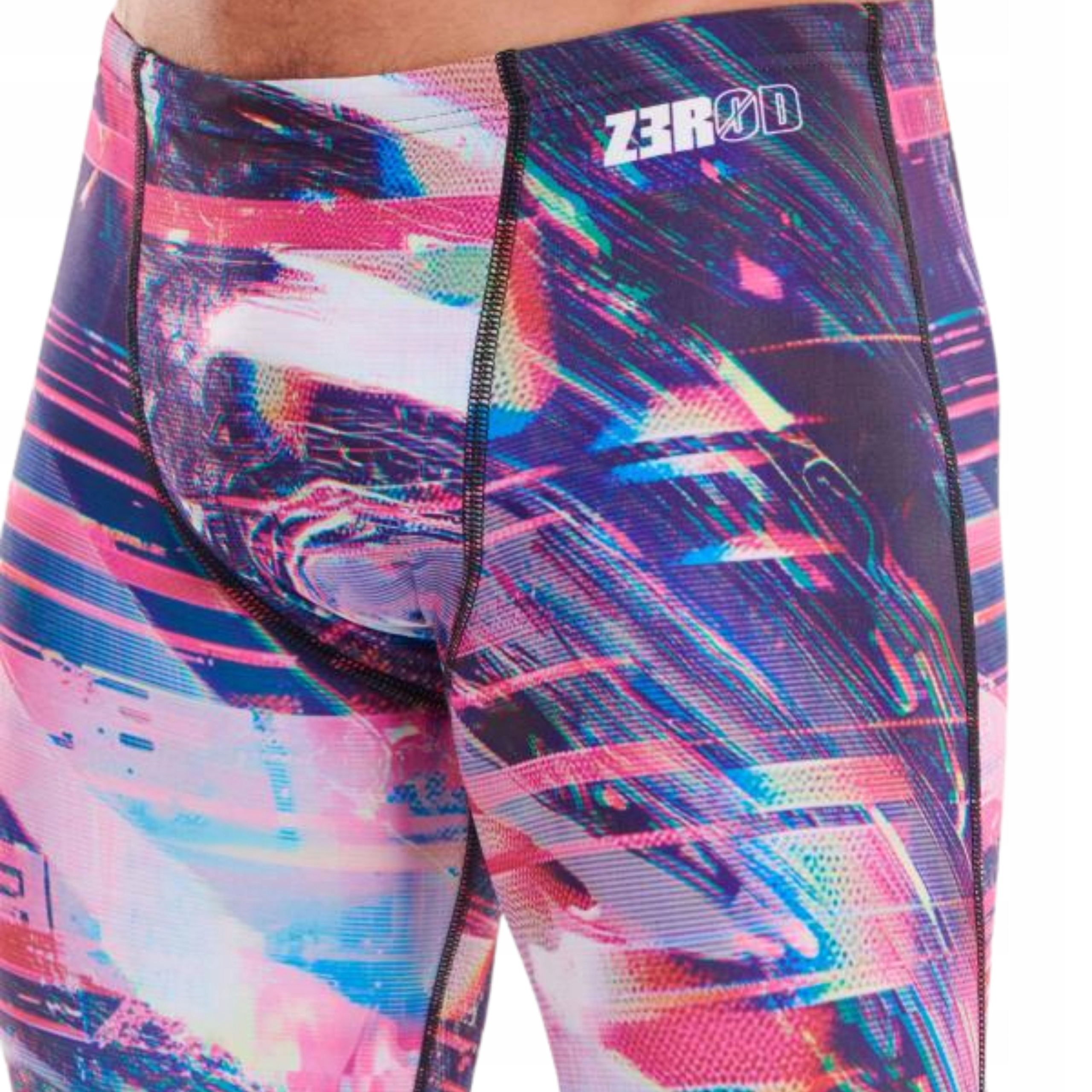 Kąpielówki Spodenki Męskie na Basen Zerod Jammers Glitcher XXL