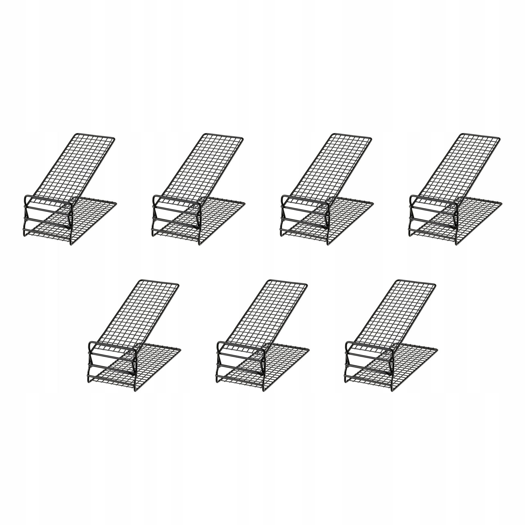 7 ks Zásobník na boty Skostall černý 11x19x27 cm, organizér