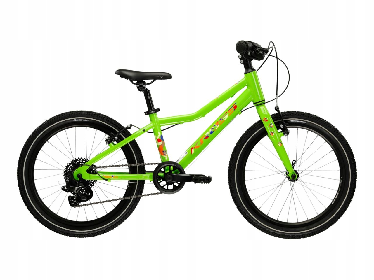 Rower dziecięcy Kross Level Mini 3.0 20 cali Shimano Alu zielony połysk