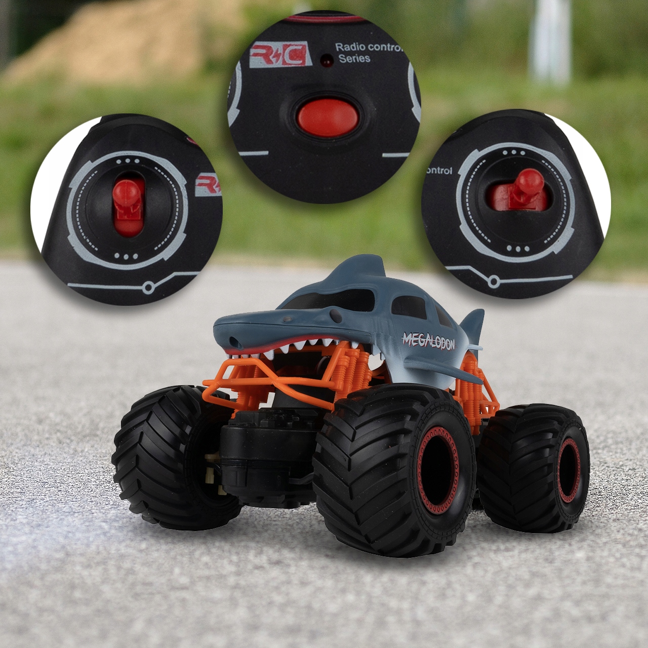 RC AUTO OFF-ROAD DÁLKOVĚ OVLÁDANÝ ŽRALOK Šířka produktu 13 cm