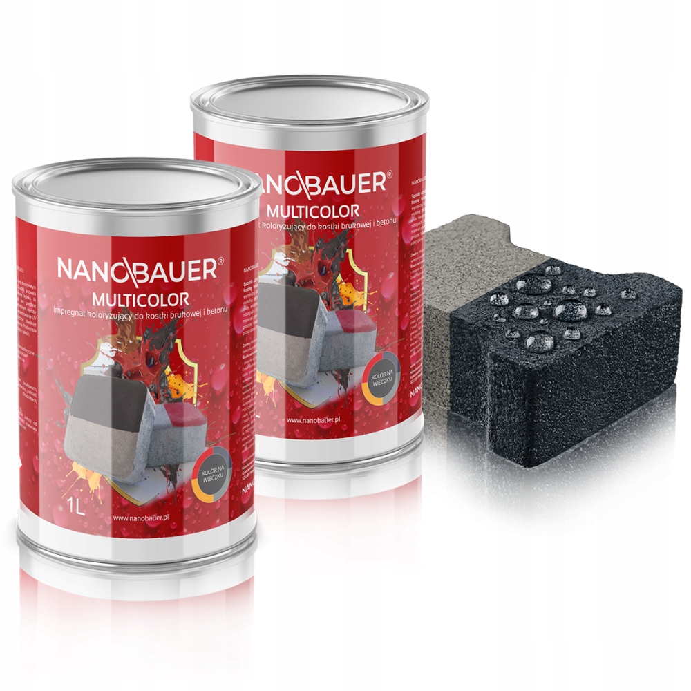 Impregnat Barwiący Antracyt 7016 2L 10m² do kostki brukowej, betonu
