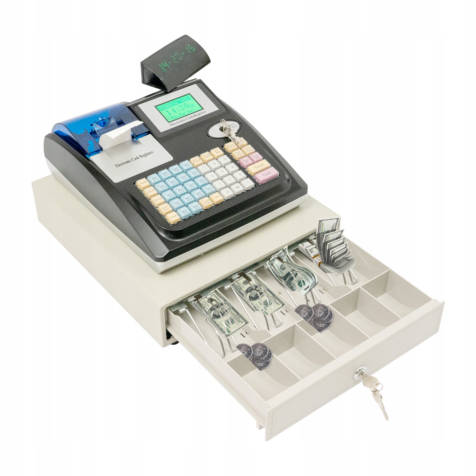 Elektroniczna kasa fiskalna 100-240 V, szuflada kasowa