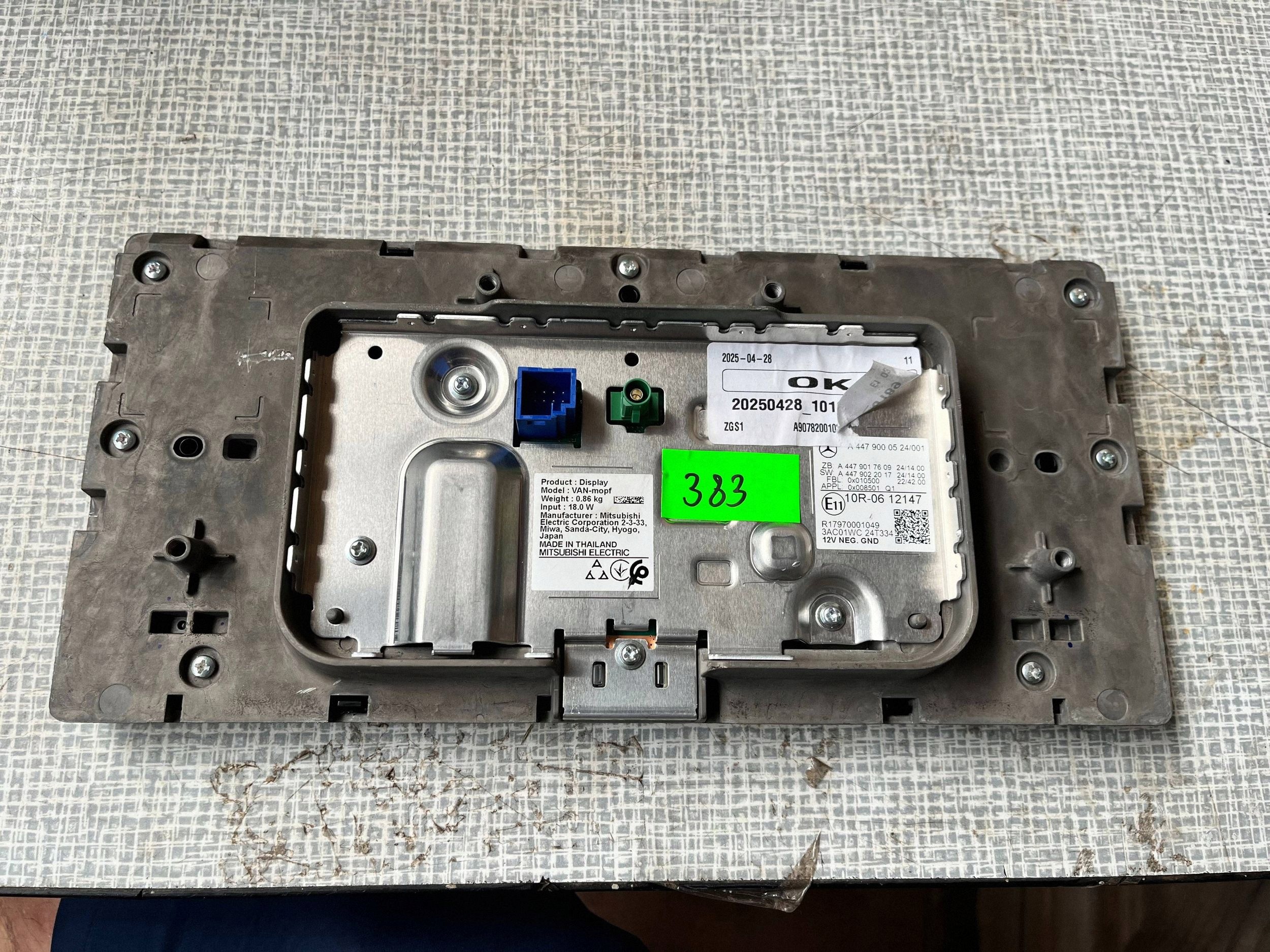 MERCEDES SPRINTER W907 display RADIA 4479000524 @M