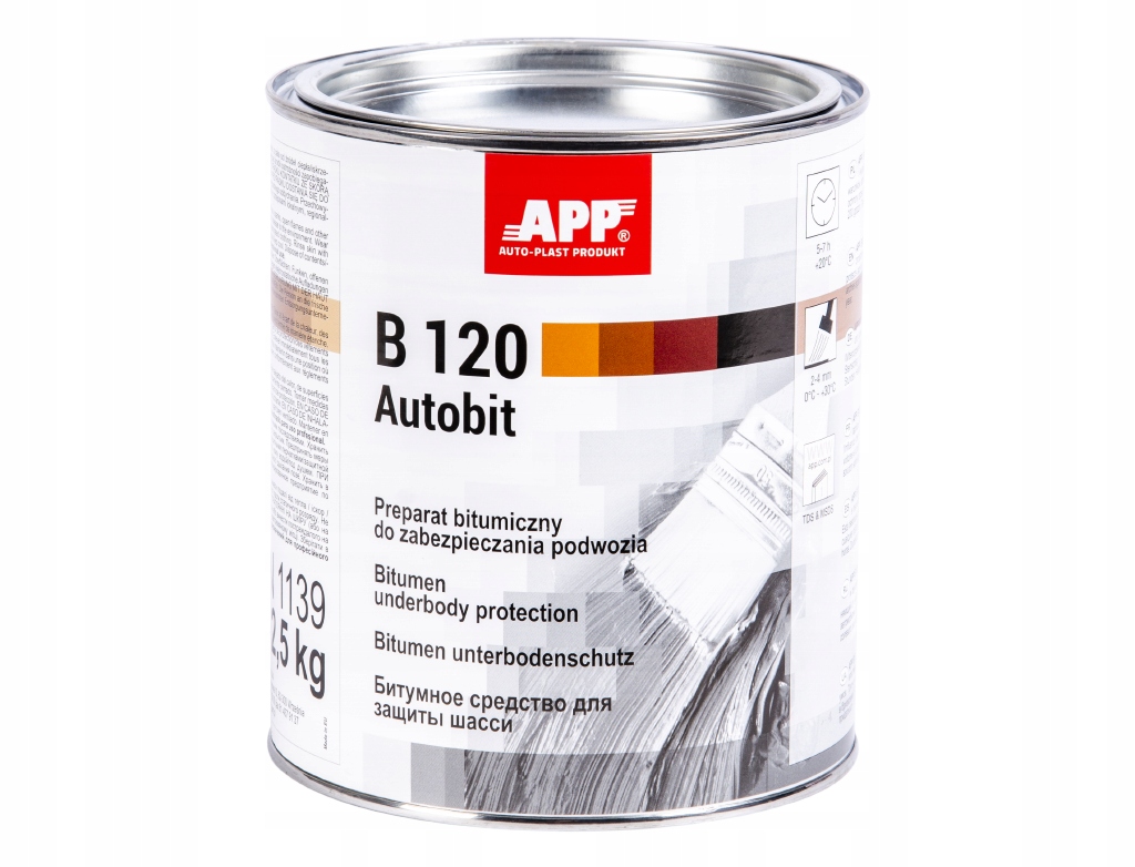 

App B120 Autobit Preparat do podwozia Czarny 1,3L