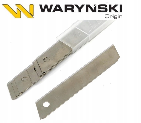 

Ostrza wymienne do nożyków łamanych 18mm Waryński