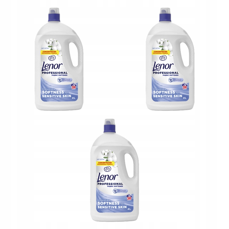 Lenor Professional Soft Cotton Tekutá aviváž 4L X3