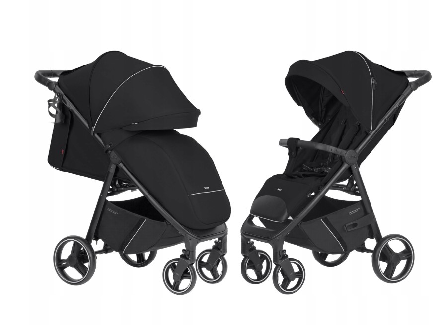Wózek CARRELLO Bravo 2024 CRL-8512 PURE BLACK Marka Carrello