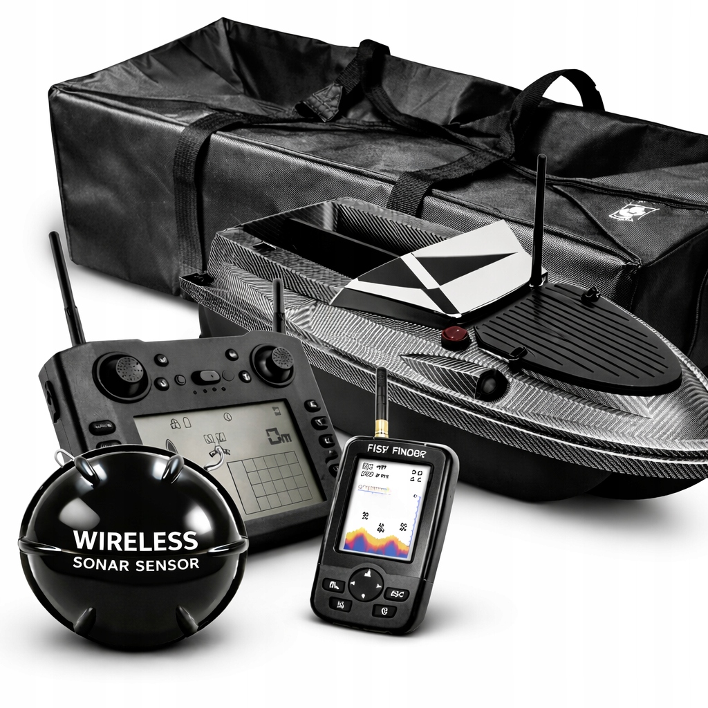 Łódka Zanętowa Flytec V080 Gps Echosonda 800m 20000mAh 15km/ h Plus Torba