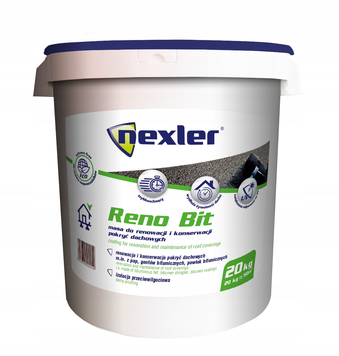 Nexler Reno Bit Wodna masa do renowacji i konserwacji pokryć dachowych 20kg