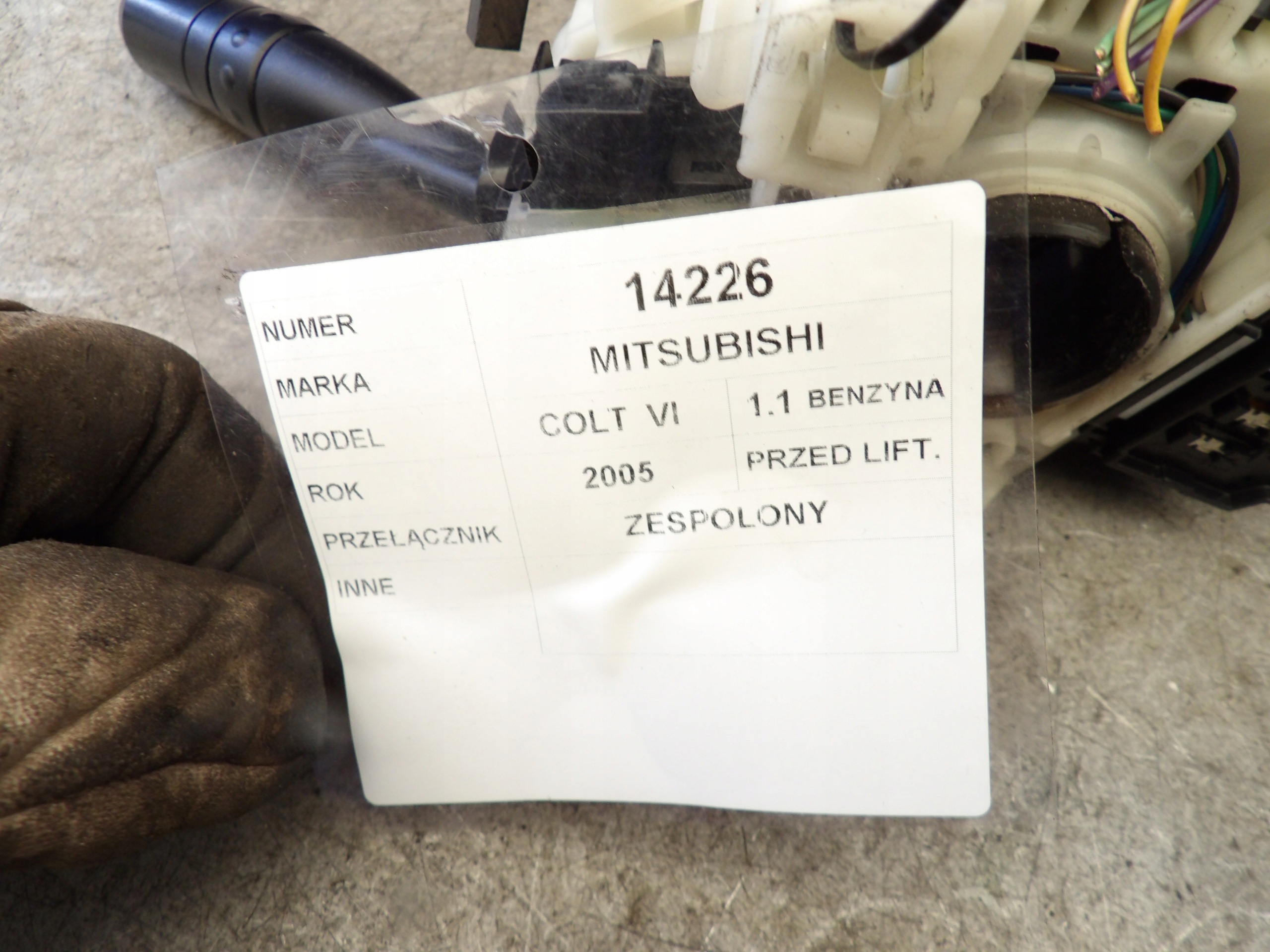 Mitsubishi Colt VI DEVIO LUCI TERGICRISTALLO TERGI