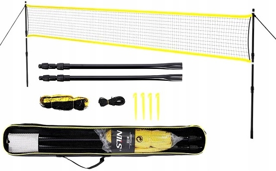 Siatka Stelaż Do Gry W Badmintona 630cm Nils Na Dwór Ogród Regulowana
