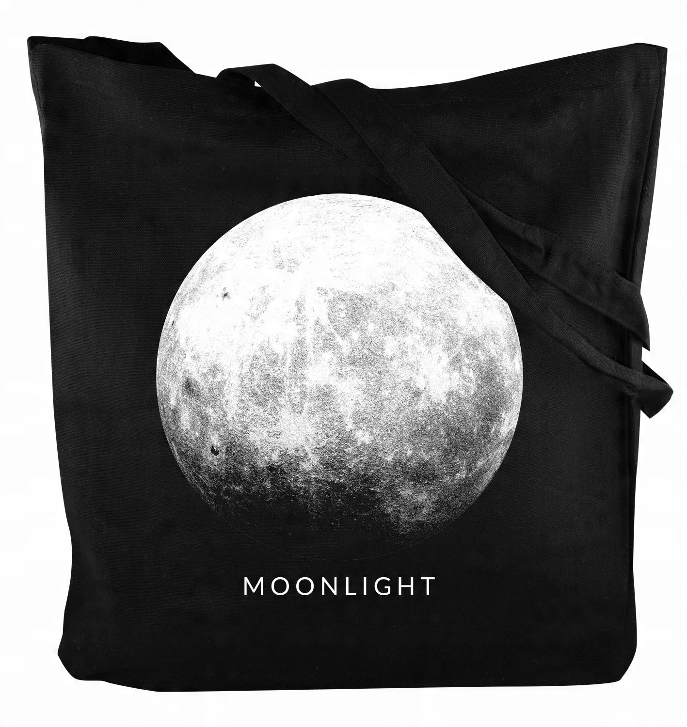 

Torba bawełniana czarna księżyc moon moonlight