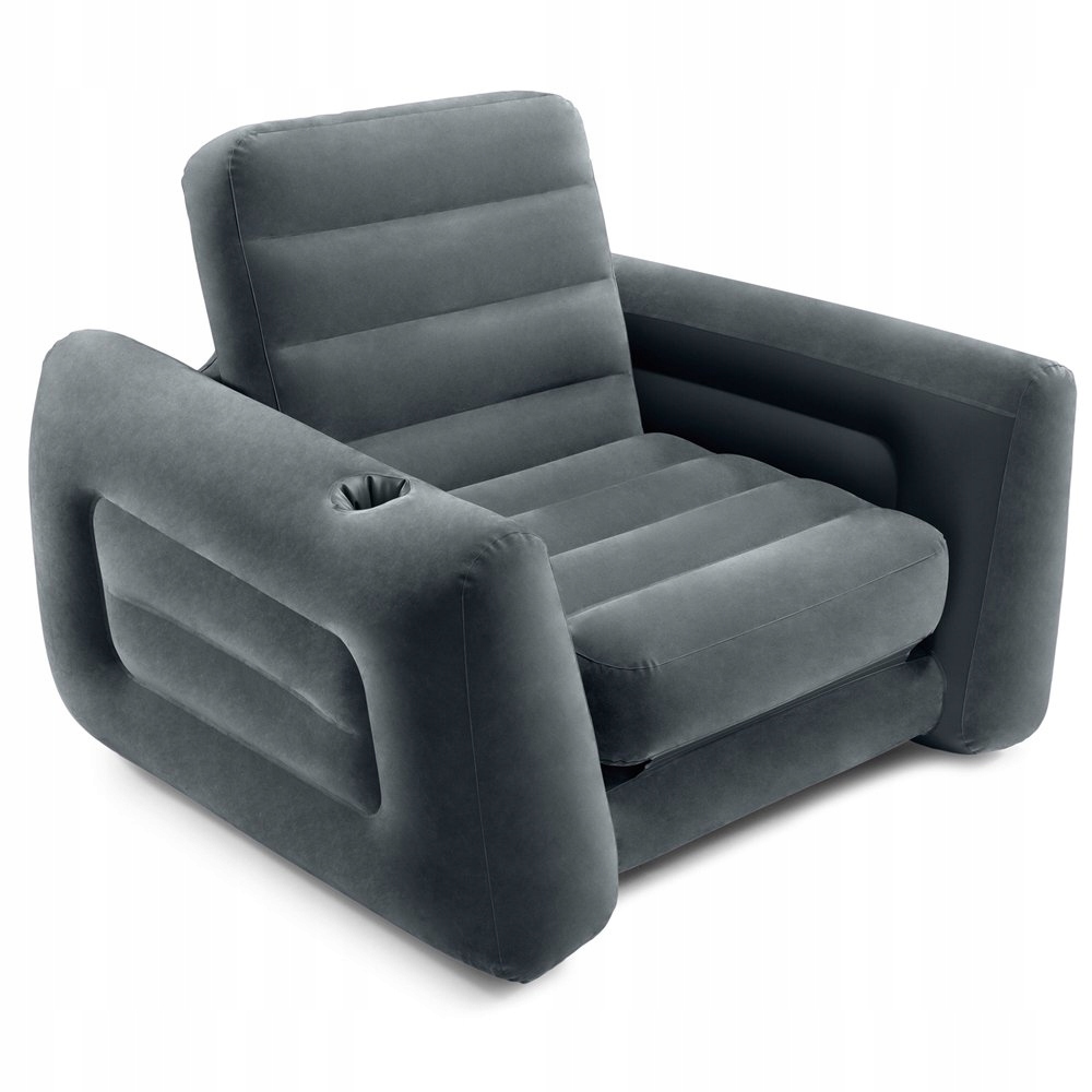Pompowany fotel materac leżanka łóżko 2w1 221x107x66 cm Intex 66551NP