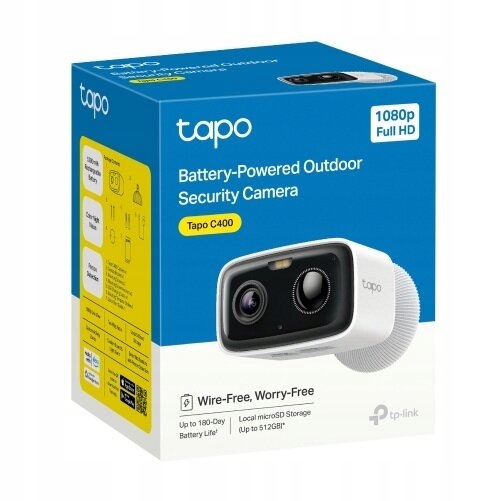 Kamera Ip Tp-link Tapo C400 Fhd 2MP IP65 slot microSD detekcja ruchu osób