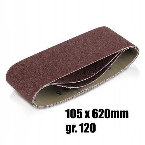 

Taśma pas bezkońcowy 105x620 gr.120 płótno 3sztuki