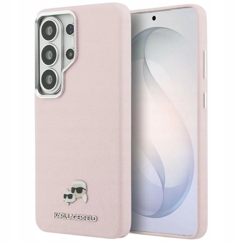 Pouzdro Karl Lagerfeld Saffiano MagSafe Galaxy S26 Ultra Růžové