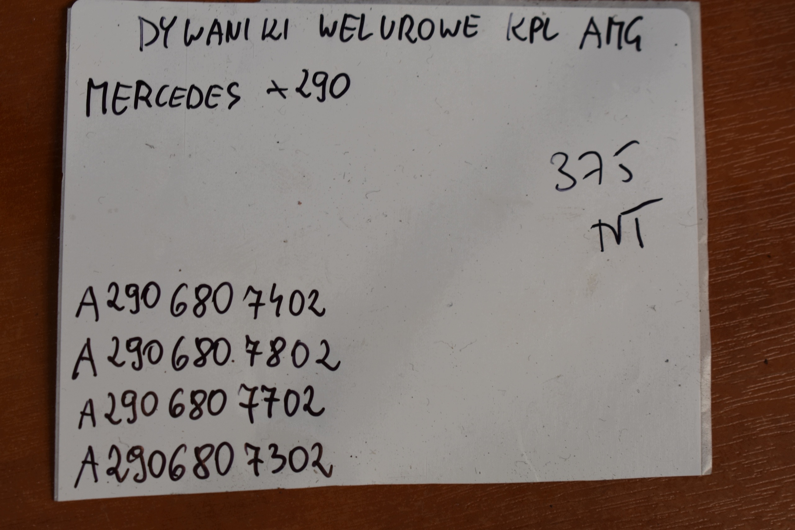 mats WELUROWE AMG KPL. MERCEDES X290 1