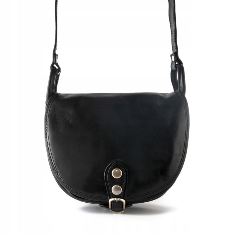 

Skórzana torebka listonoszka w stylu saddle bag.