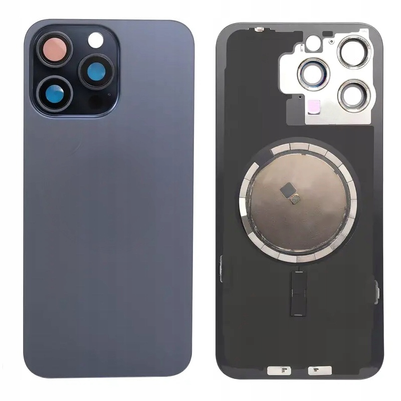 Tylny Panel Szkło Szyba do Apple iPhone 15 Pro Max Blue Magnesy MagSafe