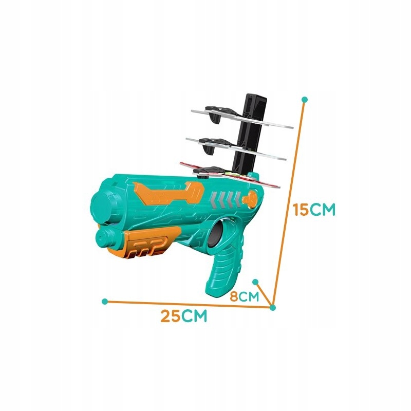 PISTOLET WYRZUTNIA SAMOLOTÓW +4SZT SAMOLOTY ZESTAW Marka Woopie