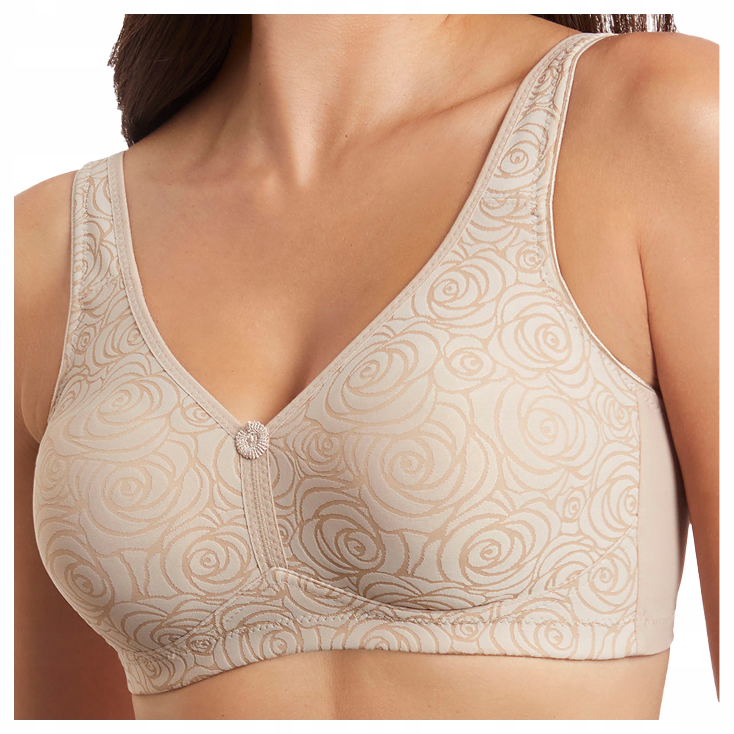 Měkká dámská podprsenka bez kostic Široká ramínka Marivi Béžová 95C