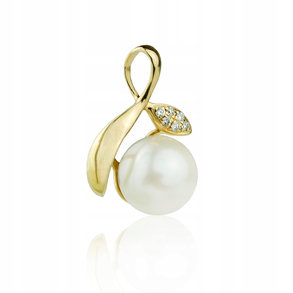 Zlatý Přívěsek S Perlou A Diamanty – Přívěsek