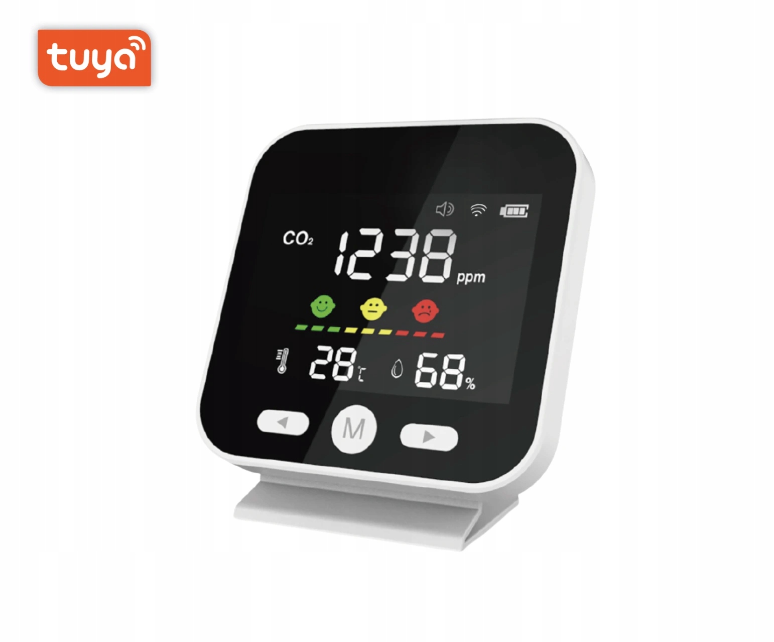 Bot Chytrý detektor oxidu uhličitého WiFi CS3 Tuya