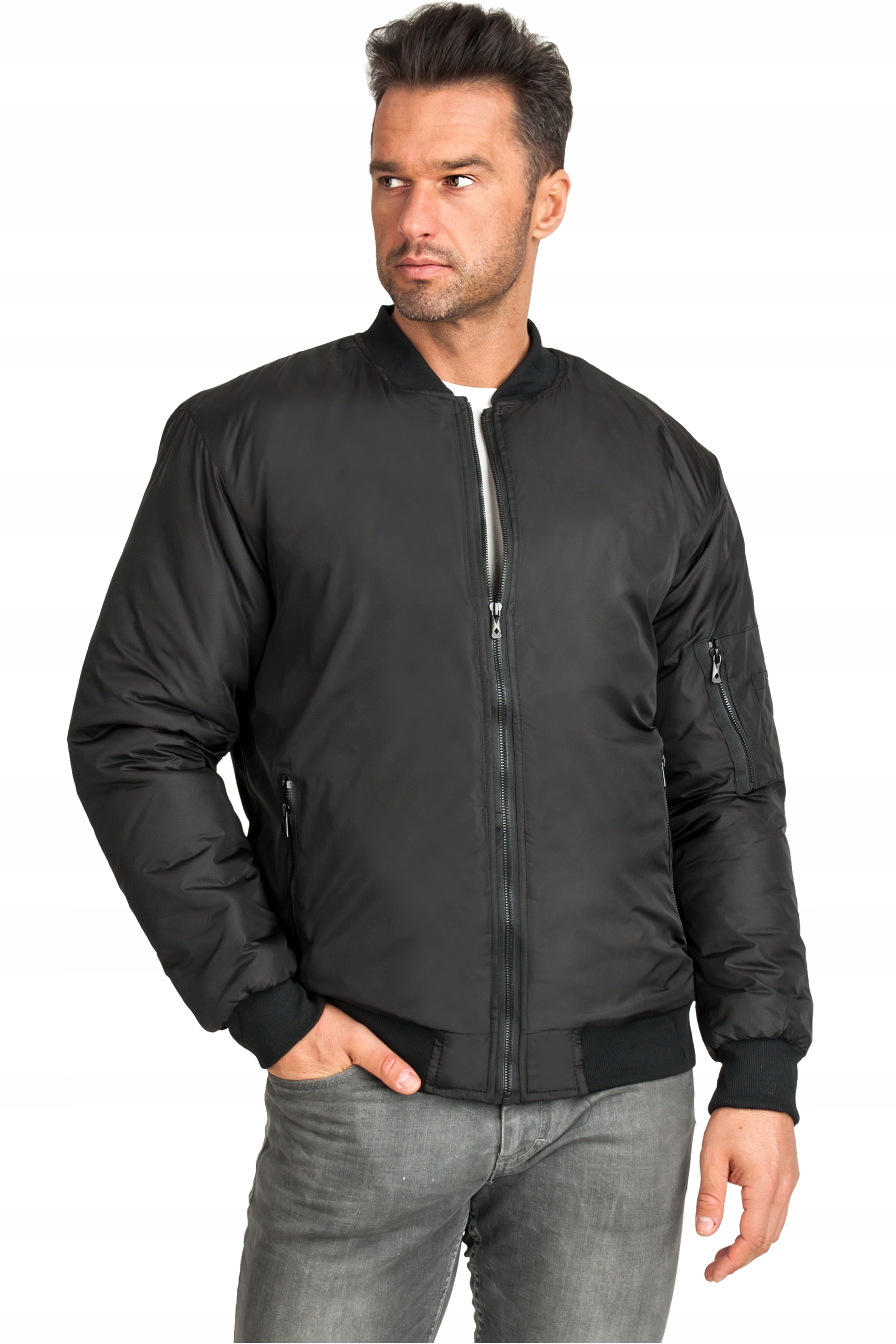 KURTKA WIOSENNA MĘSKA PRZEJŚCIOWA PUCHOWA BOMBERKA Rodzaj bomber