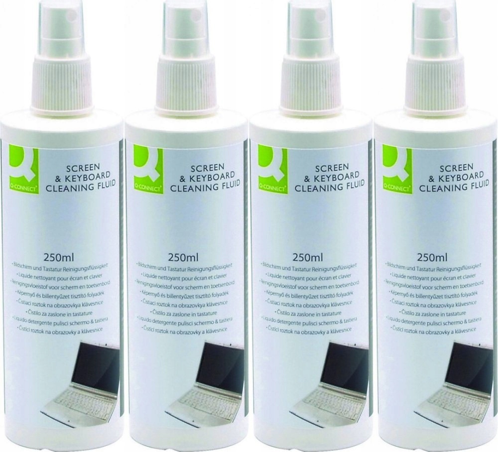 Spray do ekranów TFT/LCD/LED i klawiatur 250ml x4