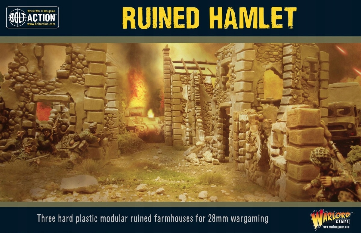 Warlord Games Ruined Hamlet Modele terenu do gier bitewnych lub dioram