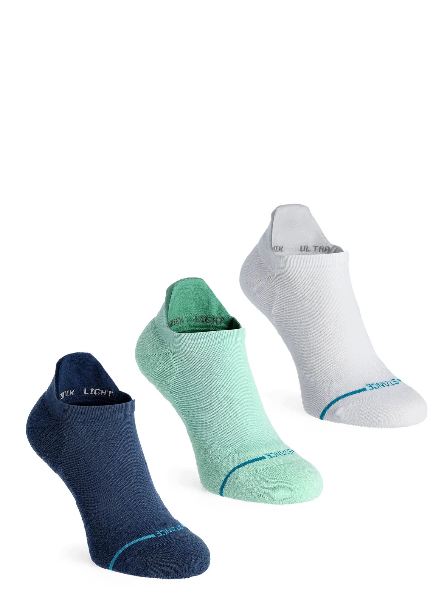 Ponožky Stance Run Light Tab 3 Pack tmavě tyrkysová 38-42