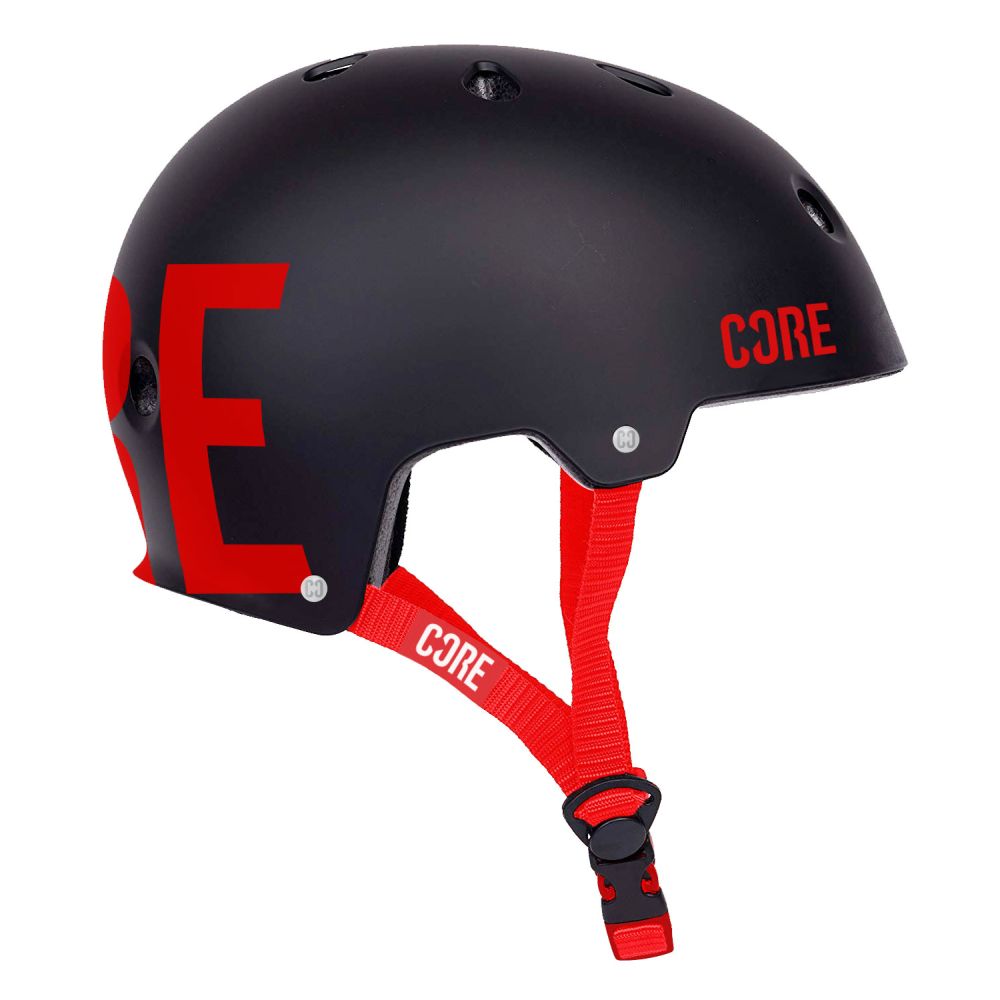Core Street kask skate Black Red S/m