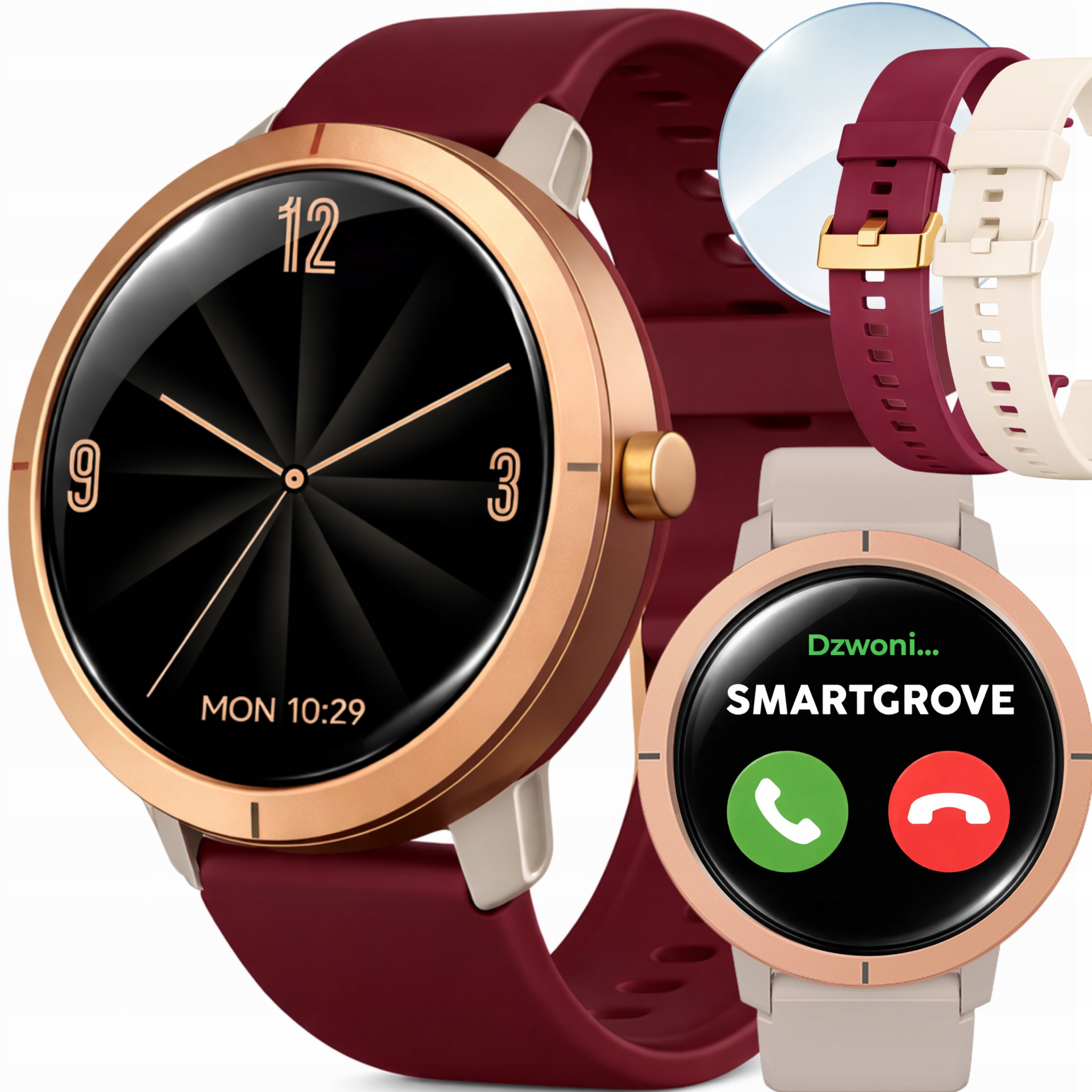 Chytré Hodinky Dámské Voděodolné Hodinky Gps Hovory Kroky Sport Smart Watch