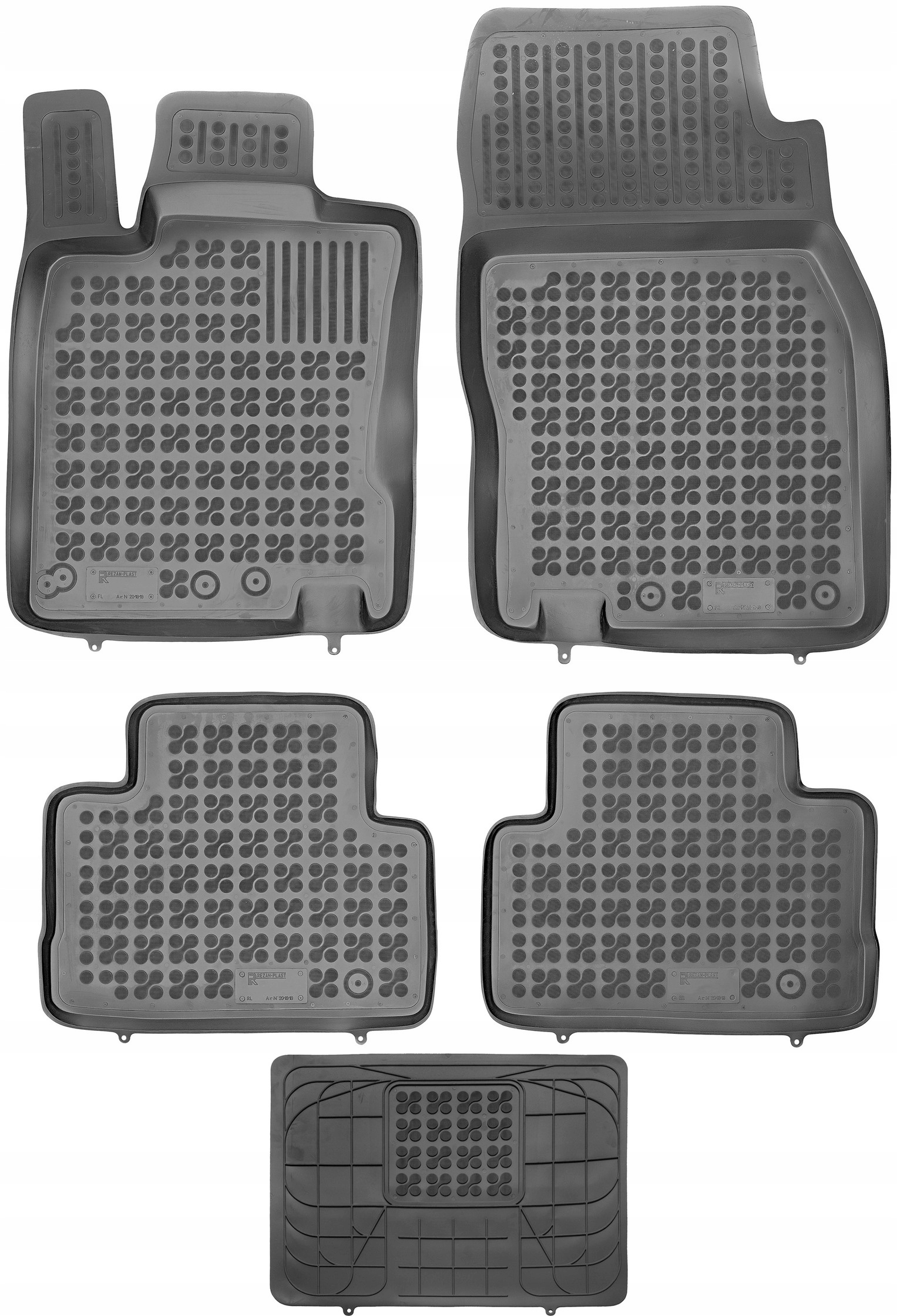 Килимки Різати-Пластик резинові 201819+203501 5 el.