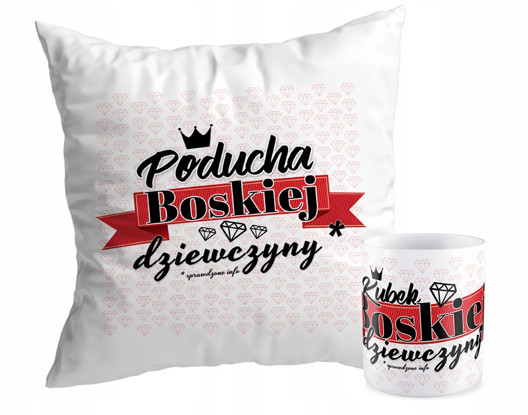

Zestaw Poduszka + Kubek prezent Dziewczyna