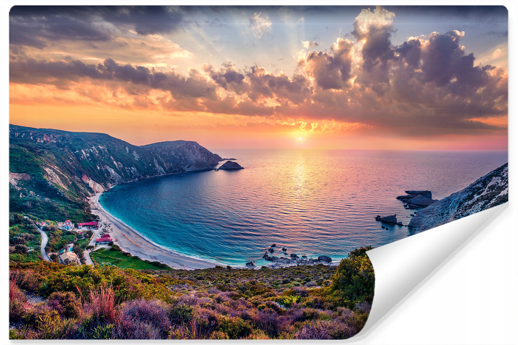 

Fototapeta Morze Zachód Słońca Pejzaż 3D 360x240