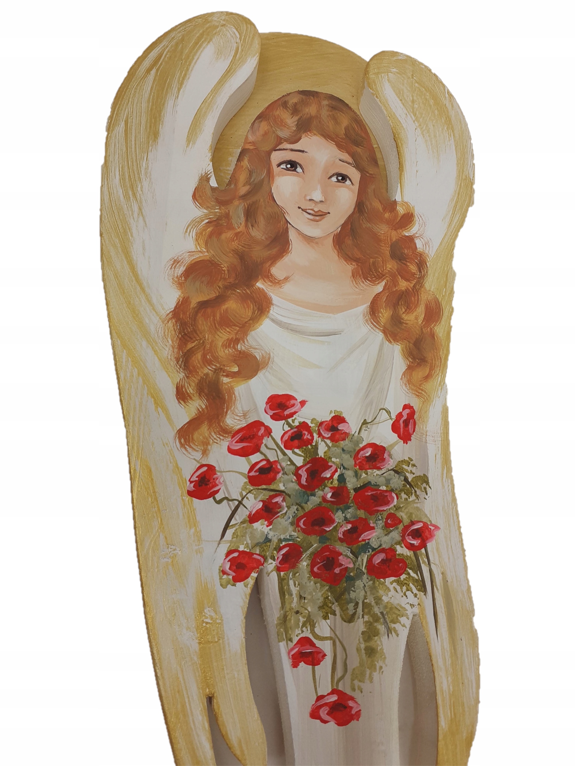 Obraz Dřevěný Velký Anděl Hand Made Malovaný