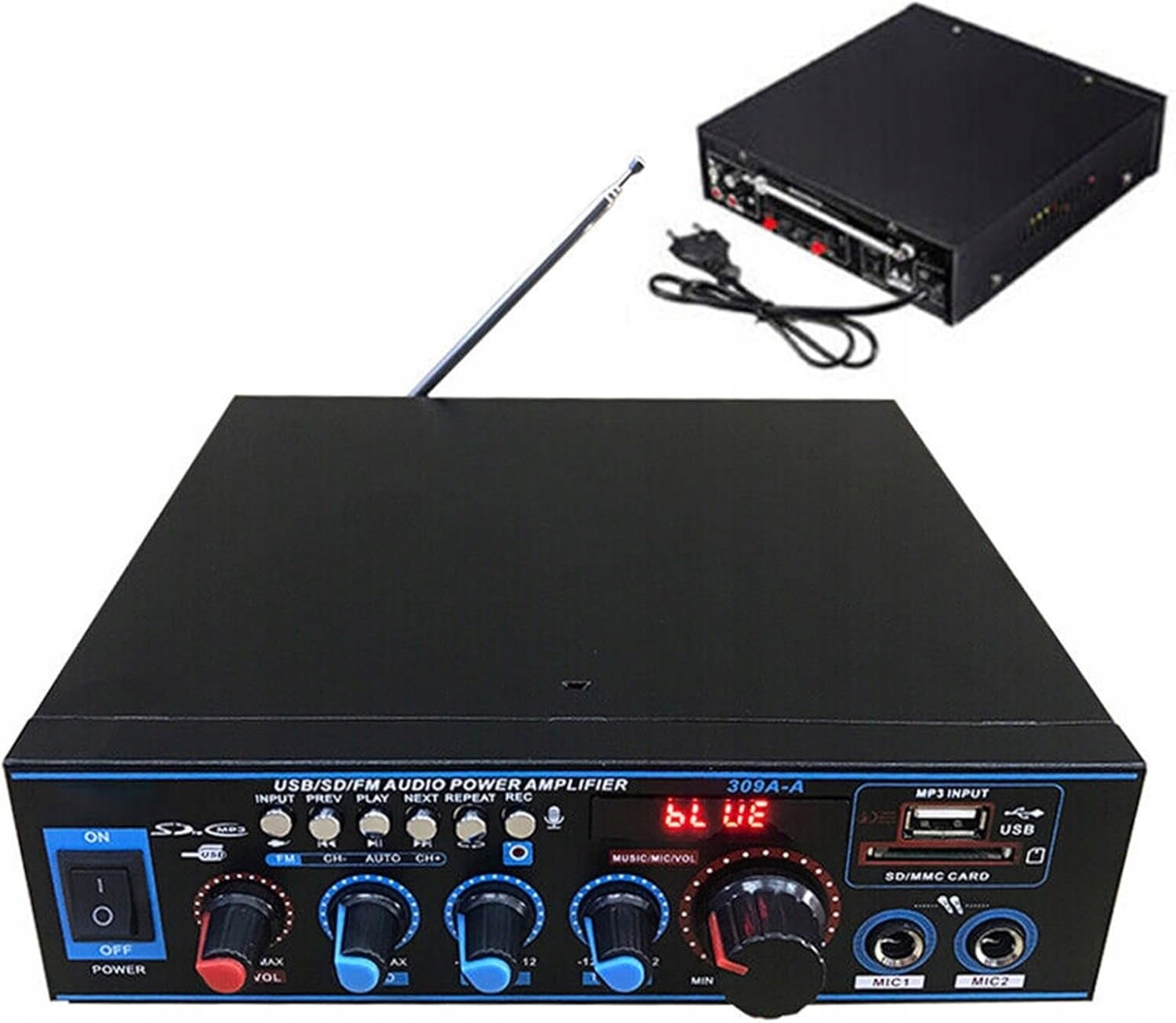 Bluetooth Receiver 800W Vchics Zesilovač Stereo Přijímač Hifi Dálkové Ovládání