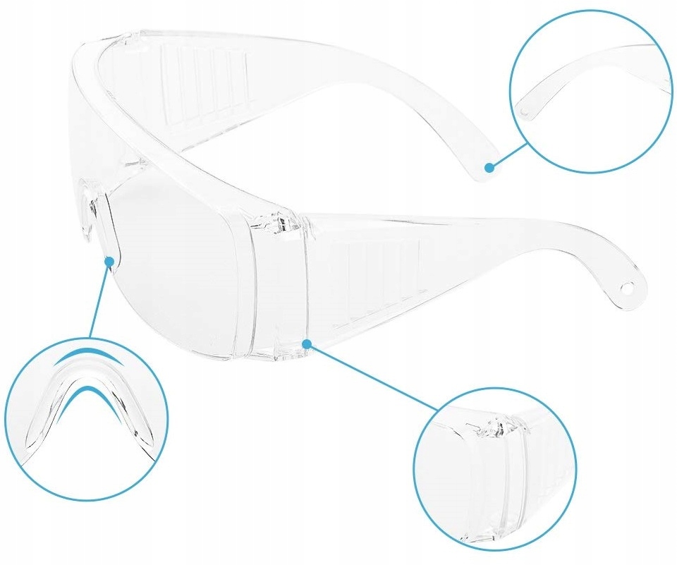 OKULARY Ochronne PRZECIWODPRYSKOWE Gogle Robocze Marka inna