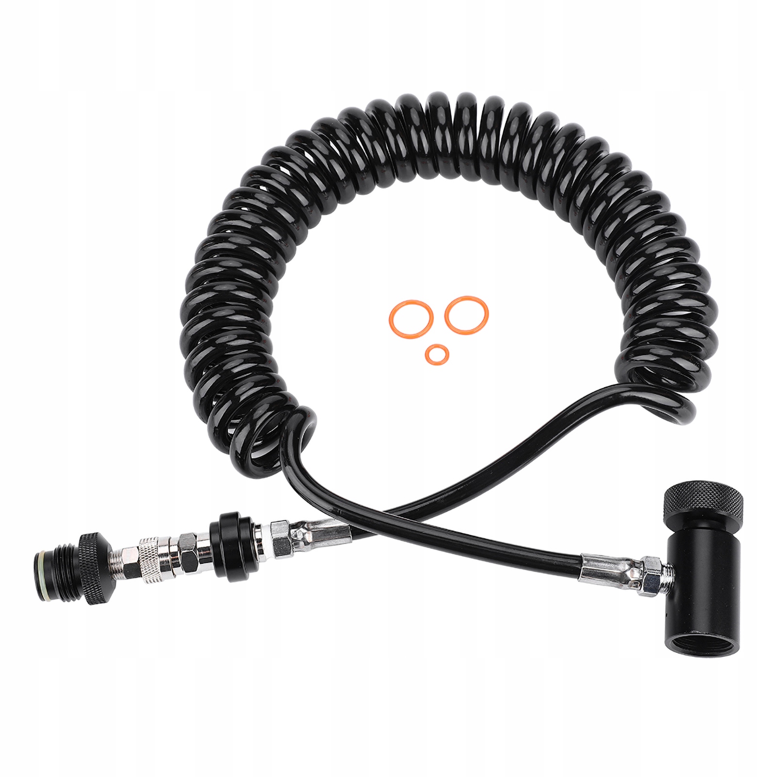 Spirálová Hadice Pro Paintball S Ventilem A Dálkovým Ovládáním Hp CO2 3000/4500 Psi