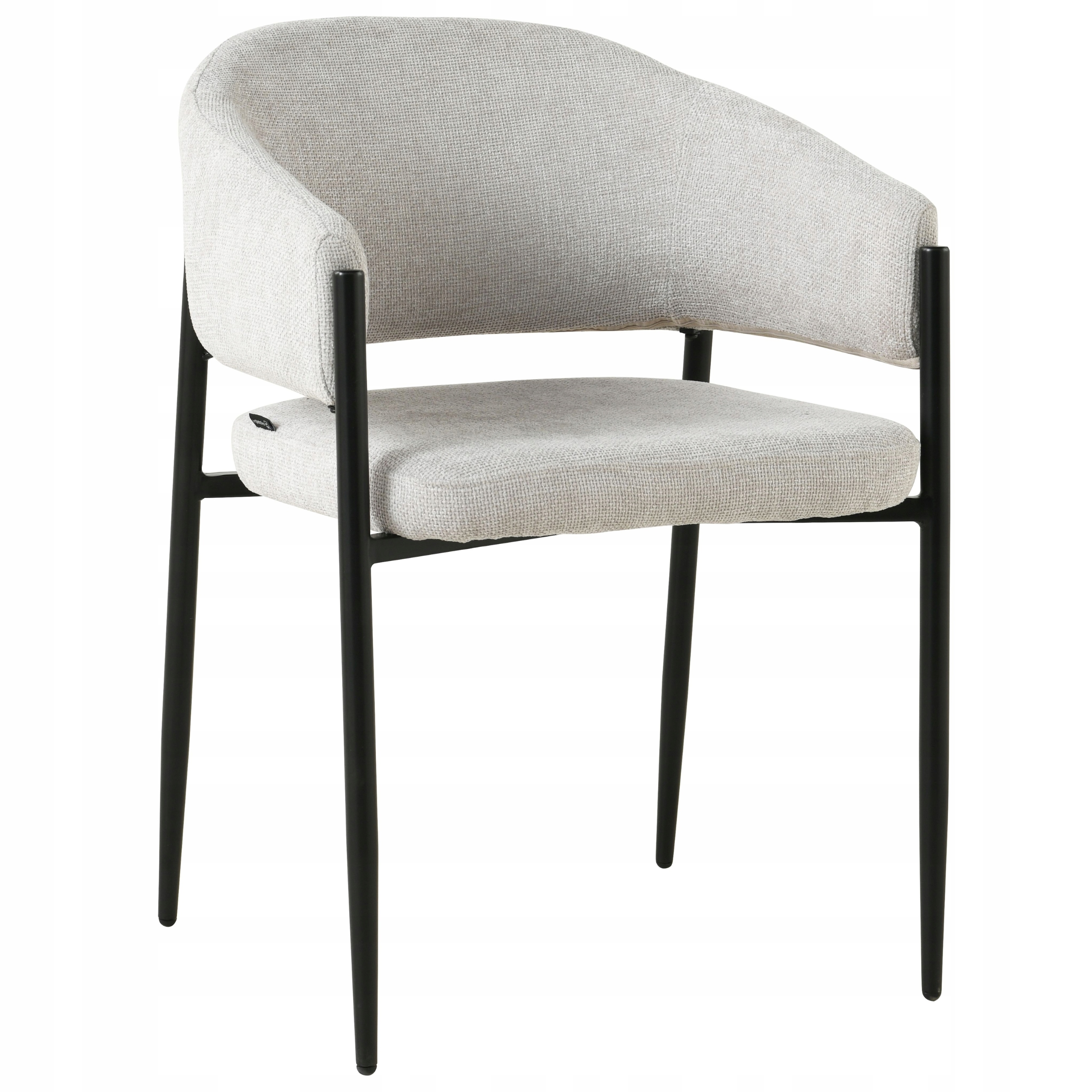 Krzesło tapicerowane szare do salonu, jadalni i kuchni nowoczesne Sarano