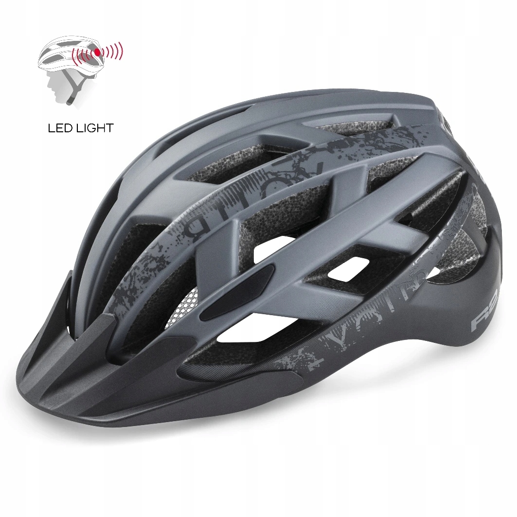 Cyklistická helma R2 Lumen ATH18V šedá, černá matná 26912/L