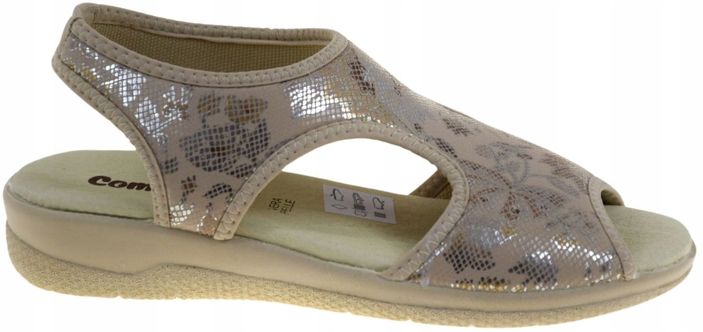 Pohodlné dámské sandály na halušky, lehké, elastické Comfooty Emma VEL.39