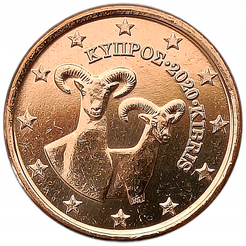 CYPR 1 EURO CENT 2020 KOZA - MUFLON MENNICZA